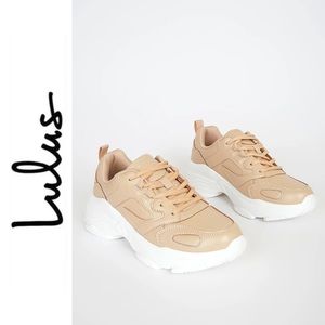 Gennifer Nude Chunky Sneakers